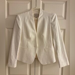 Ann Taylor LOFT Women's White Blazer Sz 4P